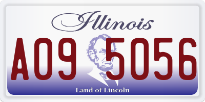 IL license plate A095056