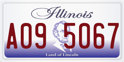 IL license plate A095067