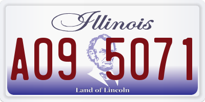 IL license plate A095071