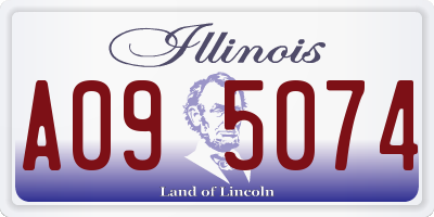IL license plate A095074