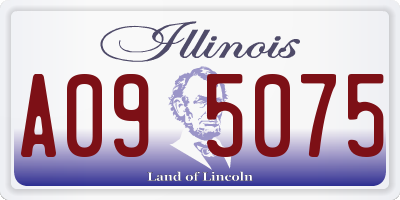 IL license plate A095075