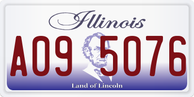 IL license plate A095076
