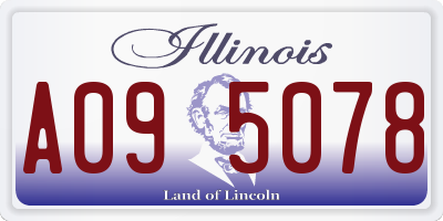 IL license plate A095078