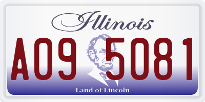 IL license plate A095081