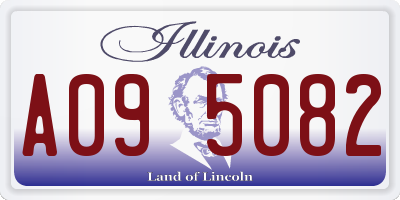 IL license plate A095082