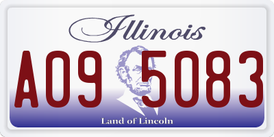 IL license plate A095083
