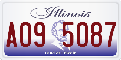IL license plate A095087