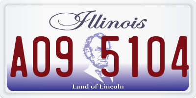IL license plate A095104
