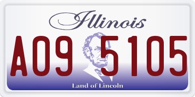 IL license plate A095105