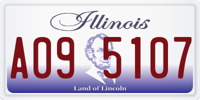 IL license plate A095107