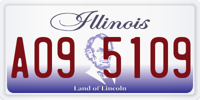 IL license plate A095109