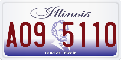 IL license plate A095110