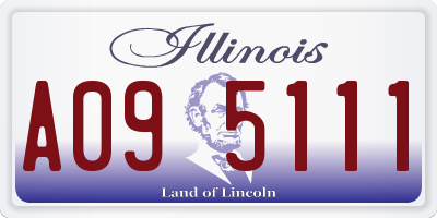 IL license plate A095111