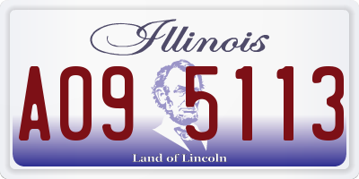 IL license plate A095113