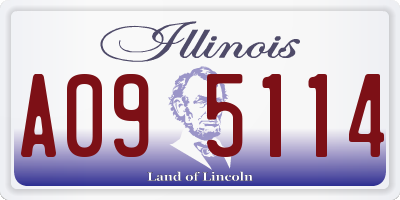 IL license plate A095114