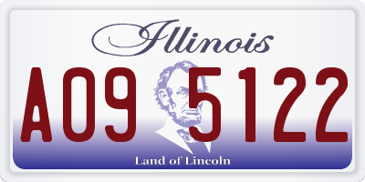 IL license plate A095122