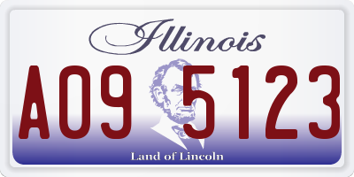 IL license plate A095123