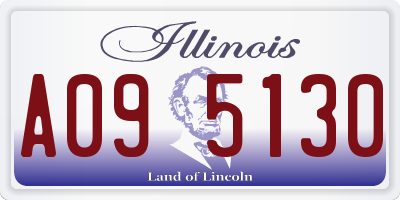 IL license plate A095130