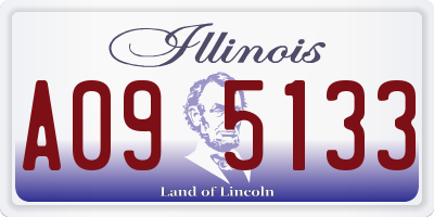IL license plate A095133