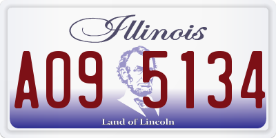 IL license plate A095134
