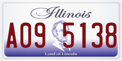 IL license plate A095138