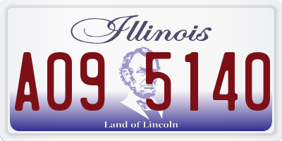 IL license plate A095140