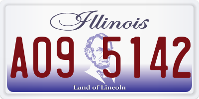 IL license plate A095142