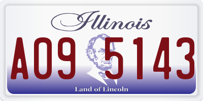 IL license plate A095143