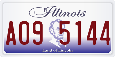 IL license plate A095144