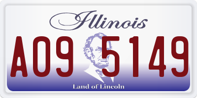 IL license plate A095149