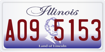 IL license plate A095153