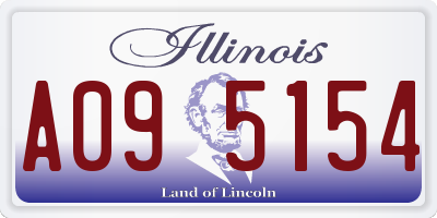 IL license plate A095154