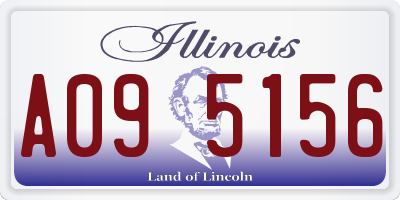 IL license plate A095156
