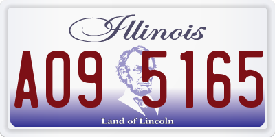IL license plate A095165