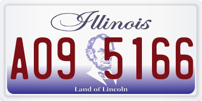 IL license plate A095166