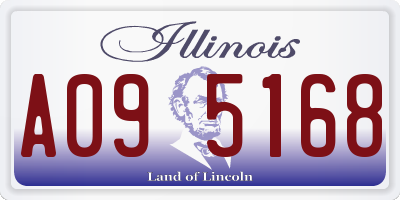 IL license plate A095168