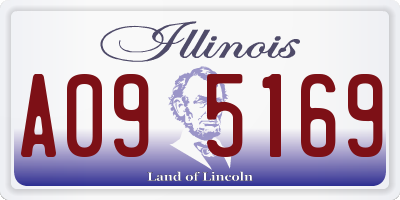 IL license plate A095169