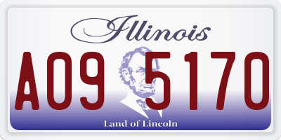 IL license plate A095170