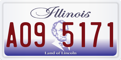 IL license plate A095171