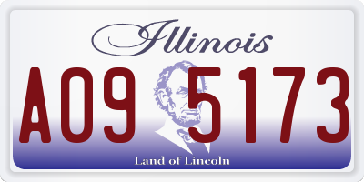 IL license plate A095173