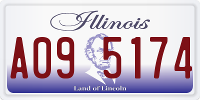 IL license plate A095174