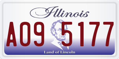 IL license plate A095177