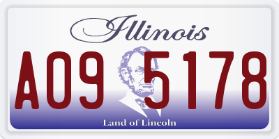 IL license plate A095178