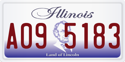IL license plate A095183