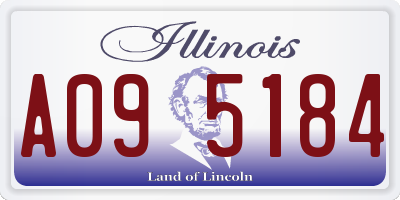 IL license plate A095184