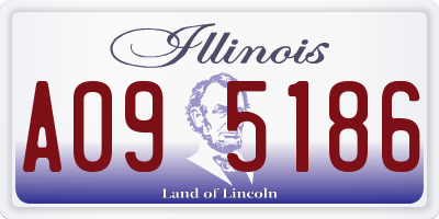 IL license plate A095186