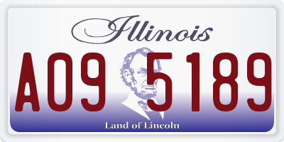 IL license plate A095189