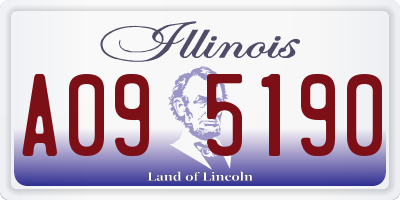 IL license plate A095190
