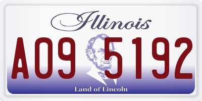 IL license plate A095192