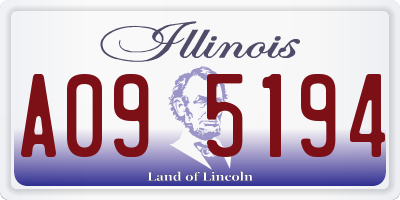 IL license plate A095194